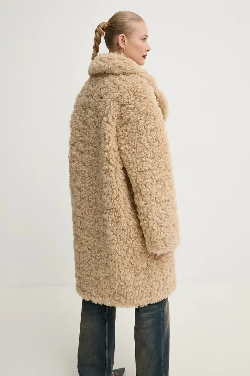 cappotto Camille Cocoon Coat donna colore beige 61137-9061 miniatura 3