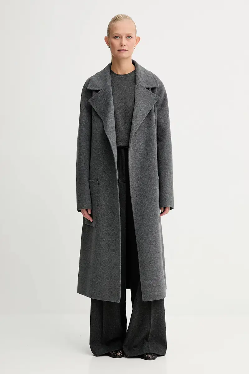 cappotto con lana Susie colore grigio 66605-8554 miniatura 2