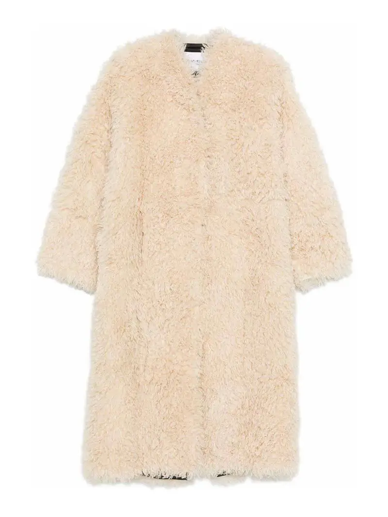 Cappotto in pelliccia sintetica Carolina Bianco