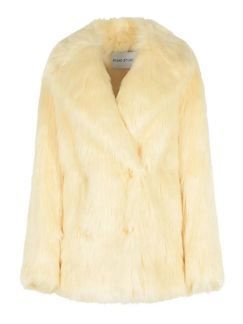 Cappotto in pelliccia sintetica Kataline Bianco