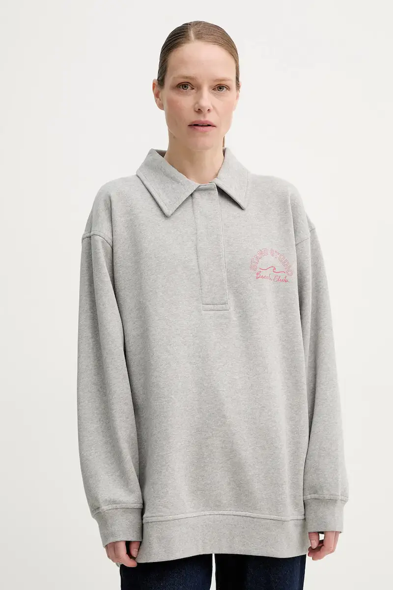 felpa in cotone Emberynn donna colore grigio 66456-8505