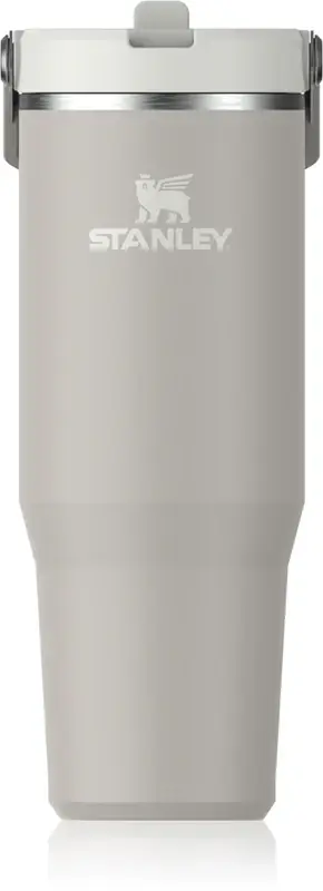 IceFlow™ Flip Straw Bicchiere termico bottiglia in acciaio inox per l’acqua cenere 890 ml