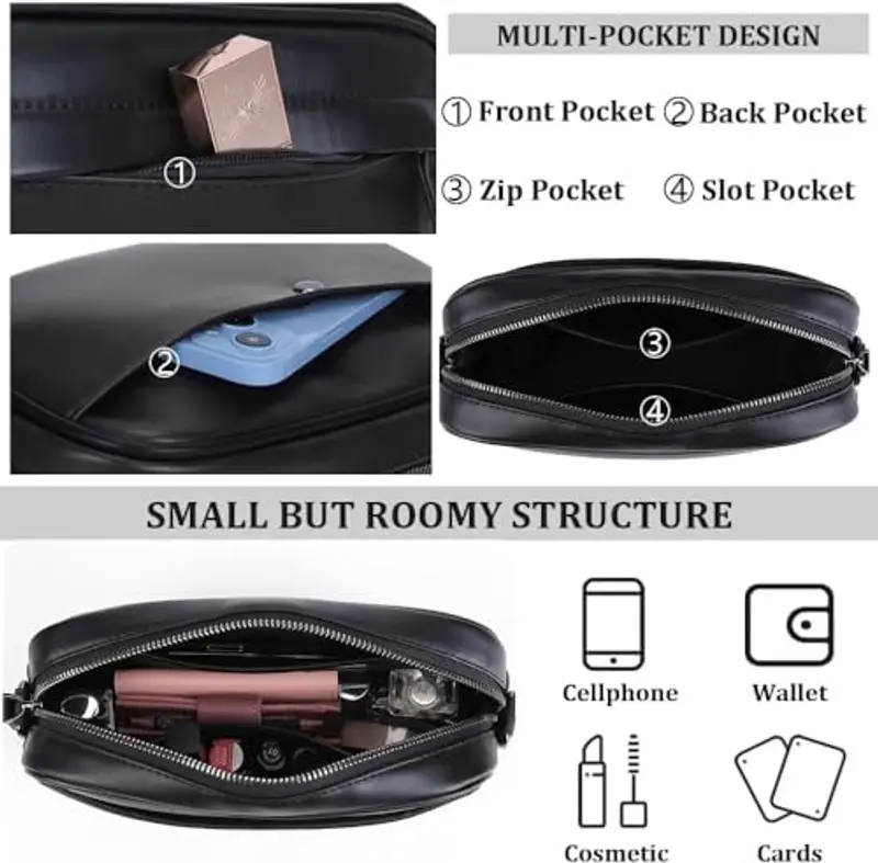 Starnearby Borsa a tracolla Uomo Nero 2104350 miniatura 3