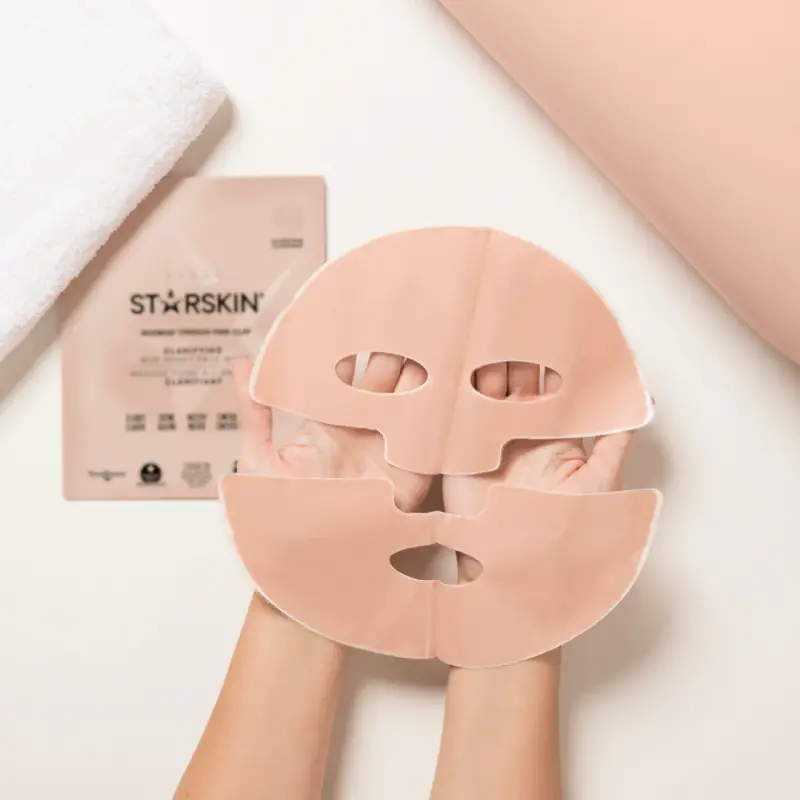 Essentials SILKMUD™ Pink French Clay Purifying Mud Sheet Mask - Maschera viso purificante miniatura 2