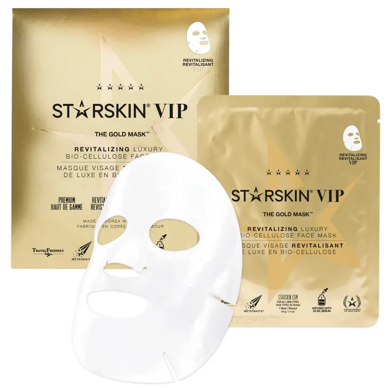 VIP VIP THE GOLD MASK™ Revitalizing Luxury Bio-Cellulose Face Mask - Maschera viso idratante