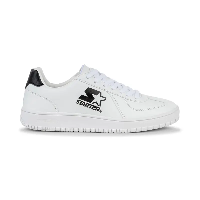 Sneakers uomo bianche da basket con logo