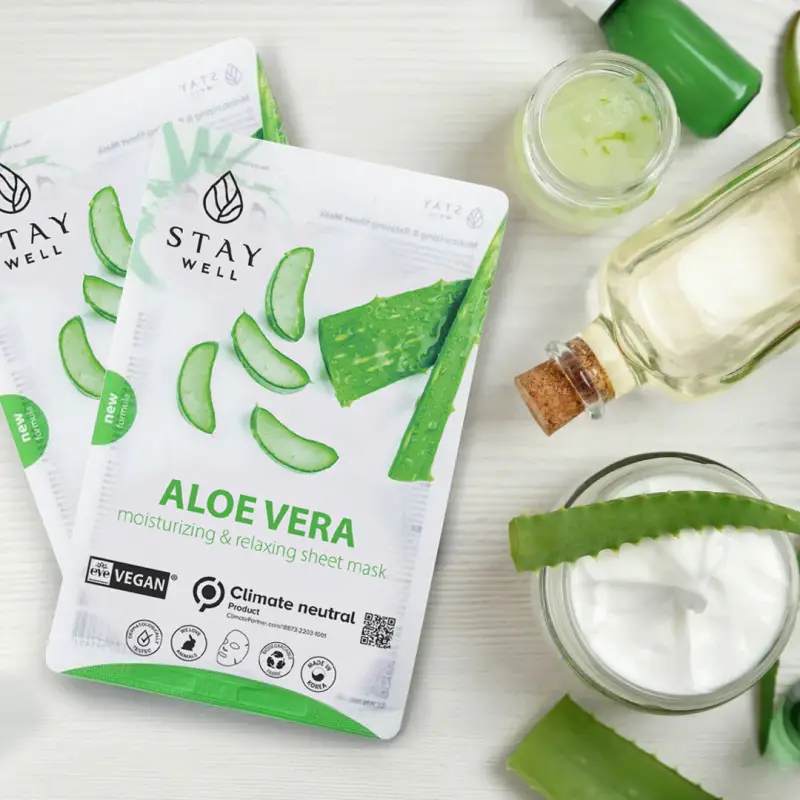 Mask Vegan Sheet Mask - ALOE - Maschera viso idratante miniatura 2