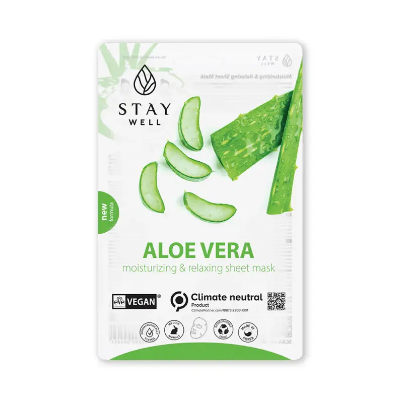 Mask Vegan Sheet Mask - ALOE - Maschera viso idratante