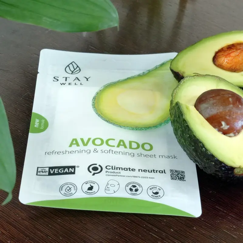 Mask Vegan Sheet Mask - AVOCADO - Maschera viso idratante miniatura 2