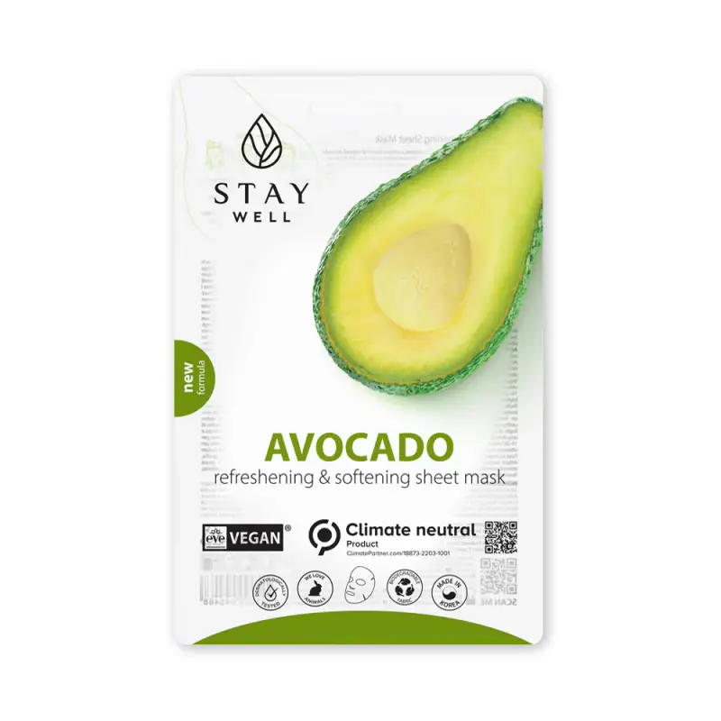 Mask Vegan Sheet Mask - AVOCADO - Maschera viso idratante