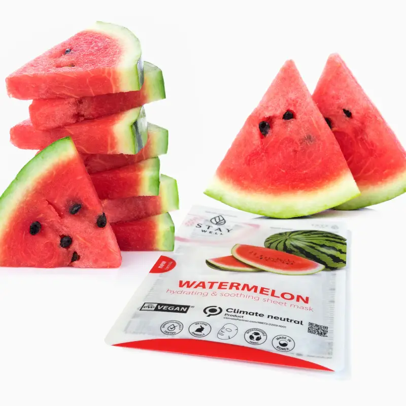 Mask Vegan Sheet Mask - WATERMELON - Maschera viso idratante, Maschera lenitiva viso miniatura 2