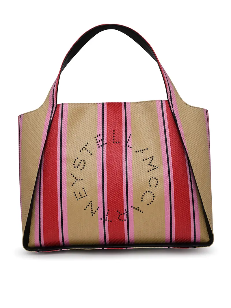 Borsa in rafia multicolore