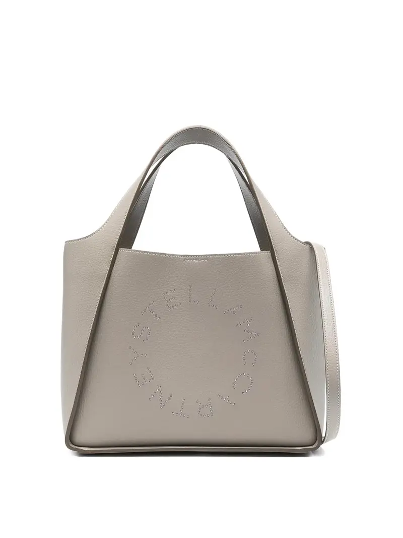 Borsa tote con logo Stella Marrone Chiaro