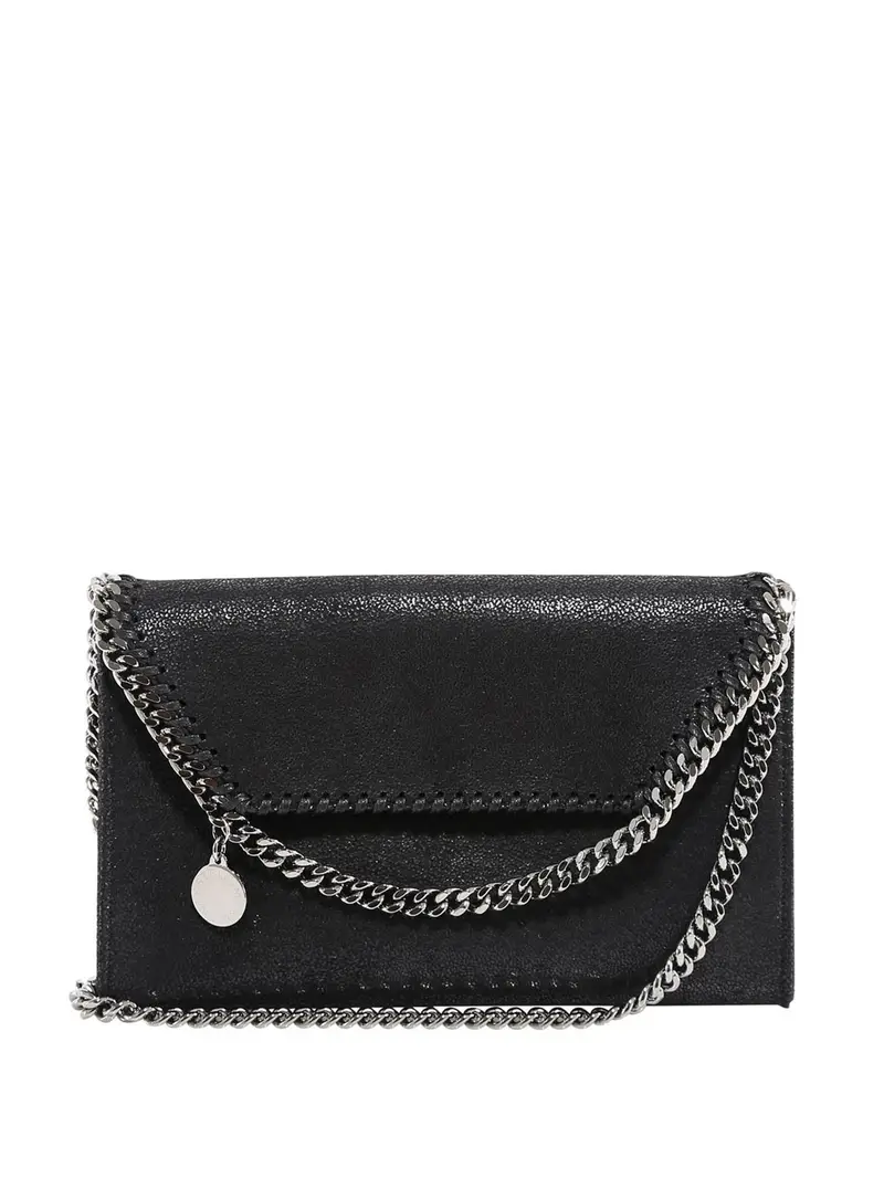 Borsa tracolla Falabella mini in finta pelle Nero