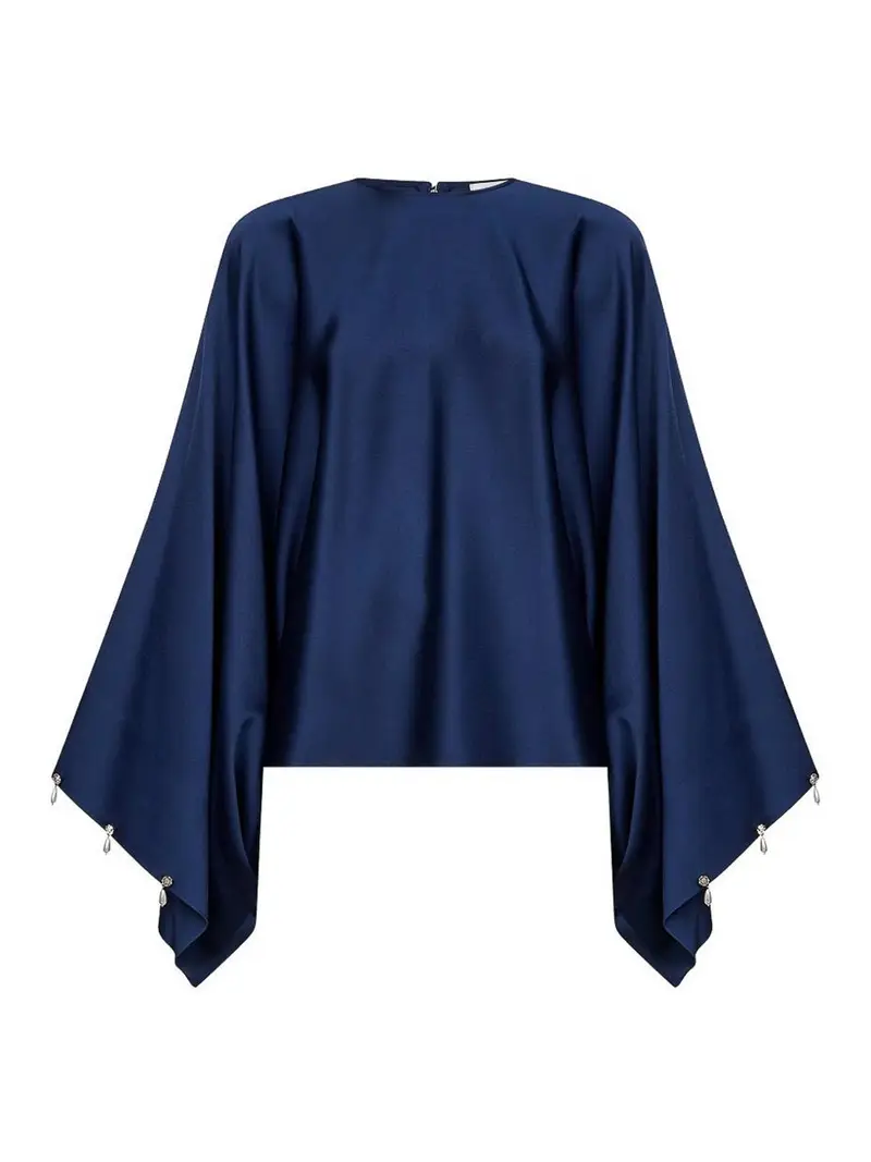 Camicetta di perle Blu