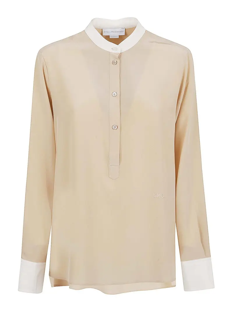 Camicia Cdc Bicolore Beige