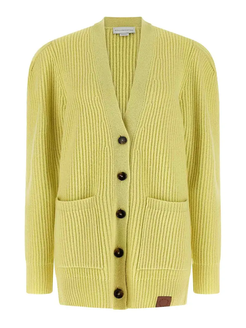 Cardigan in maglia spessa Giallo