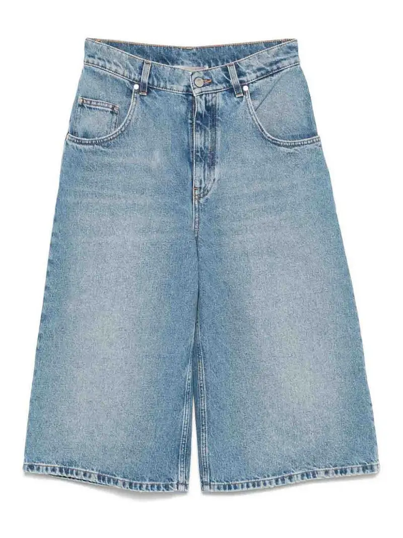 Culotte in denim in lavaggio vintage Lavaggio Medio