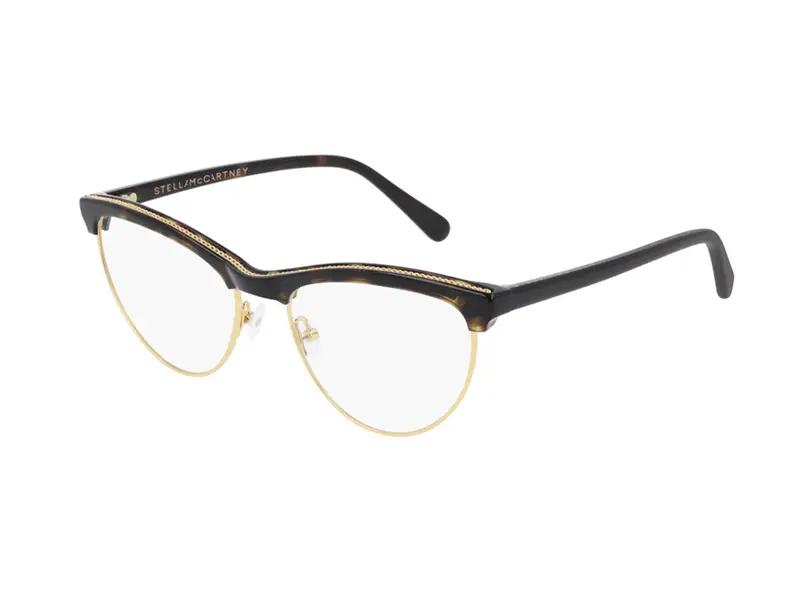 Stella McCartney Donna SC0219O 001 Montature da vista outlet Metallo Havana  Cat Eye