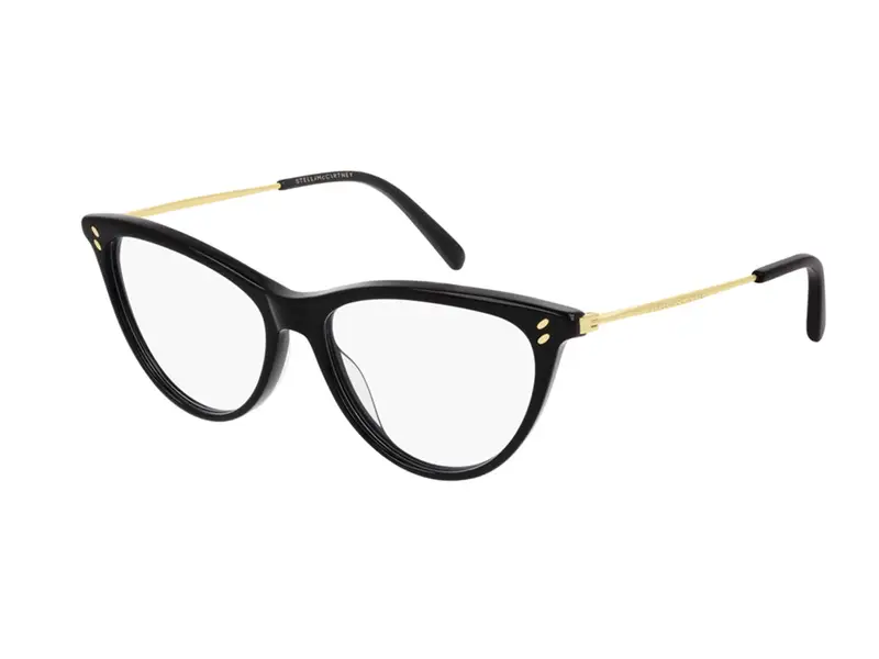Stella McCartney Donna SC0241O 001 Montature da vista outlet Acetato Nero  Cat Eye