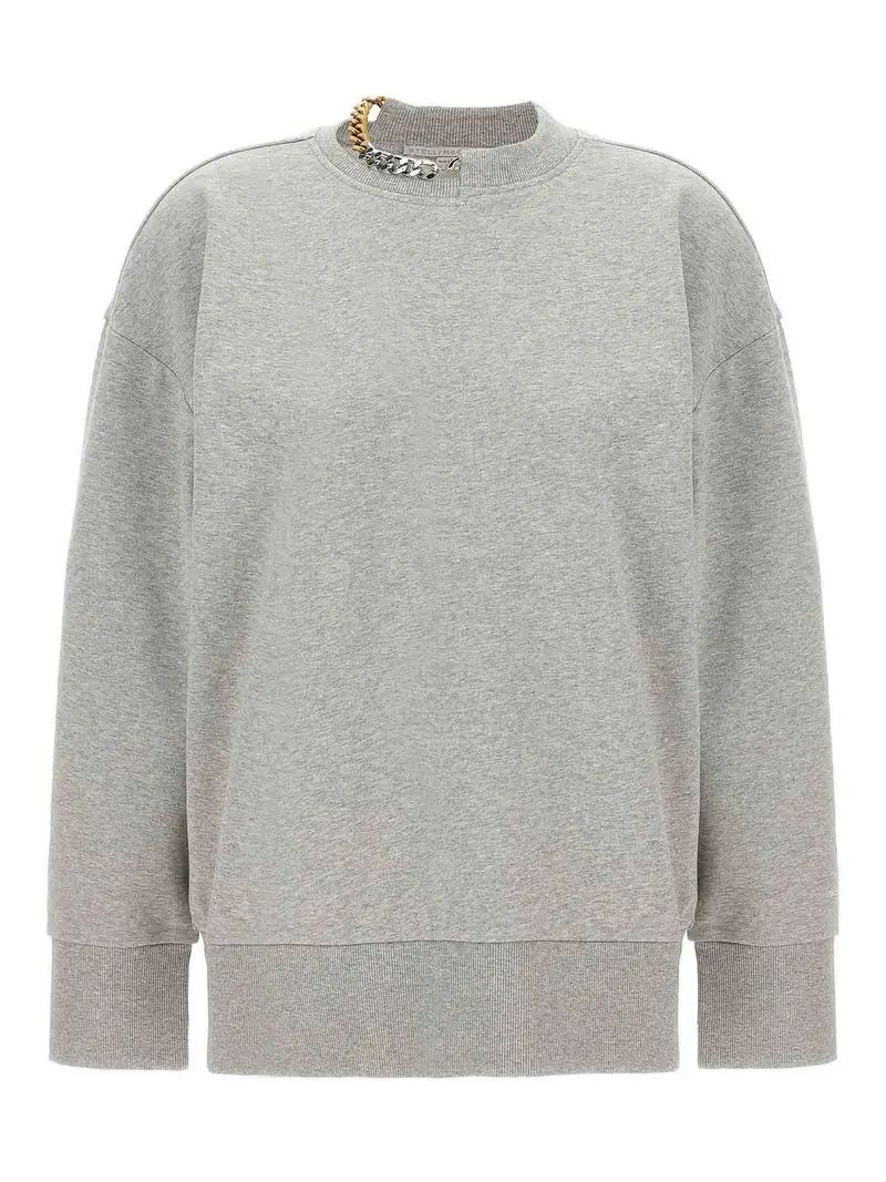 Felpa a catena Grigio