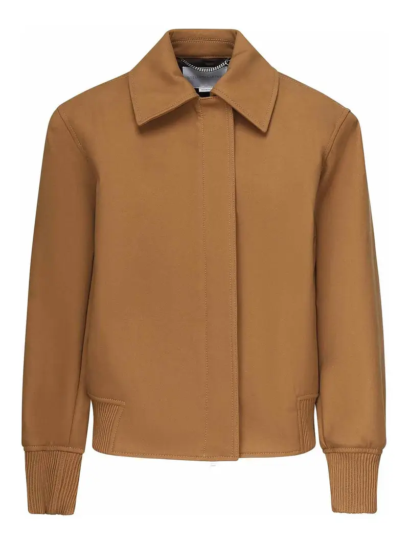 Giacca da campo con cerniera Marrone