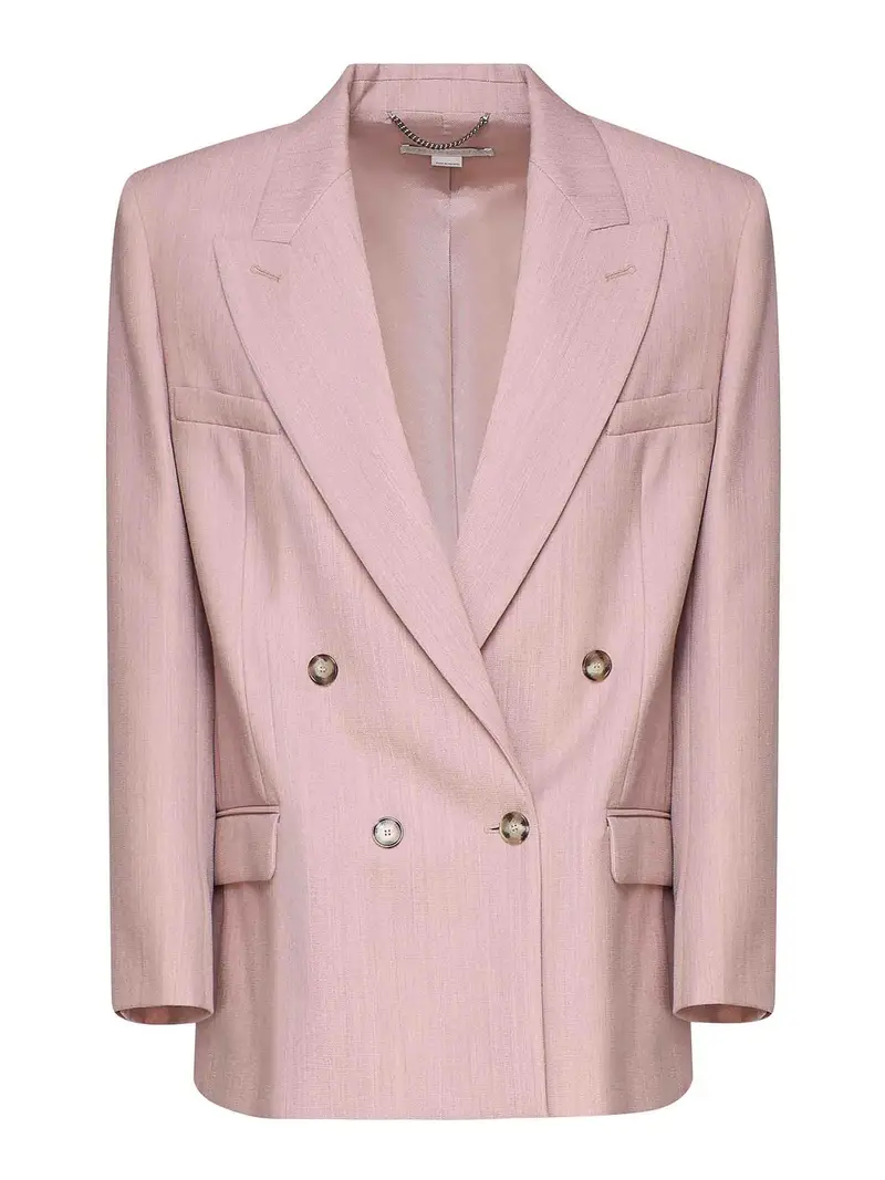 Giacca doppiopetto oversize Rosa