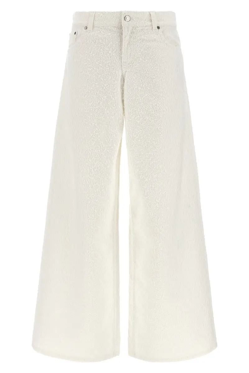 Jeans Boucle Bianco