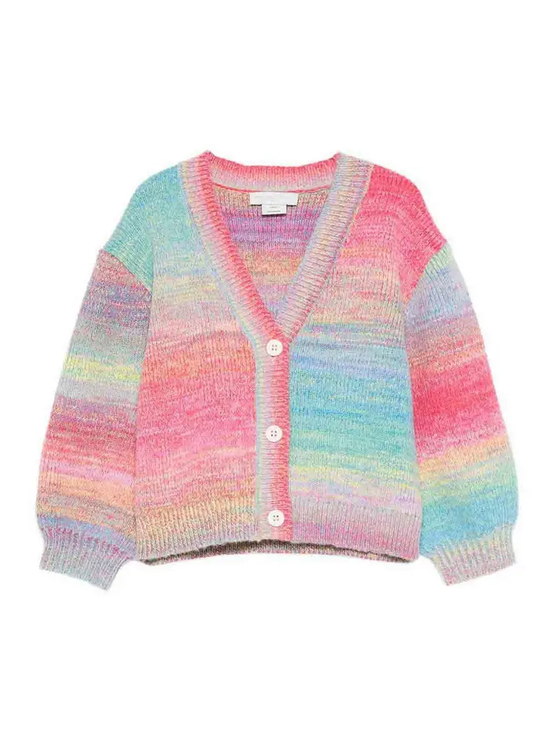 Cardigan Con Applicazione Multicolore