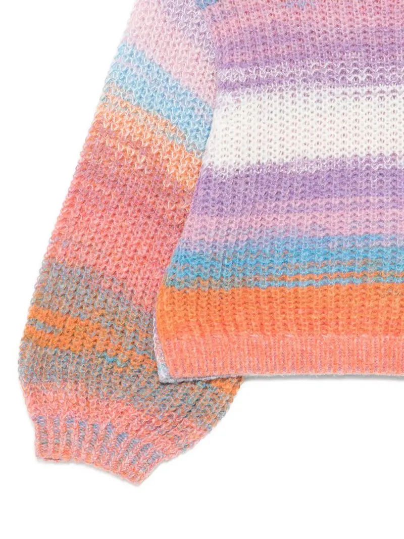 Maglione Arancione Multicolore con Maniche a Palloncino Multicolor miniatura 2