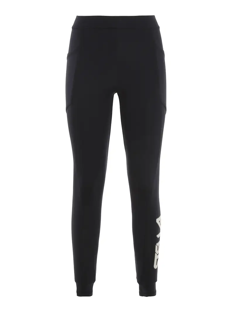 Legging in scuba con stampa logo Blu scuro