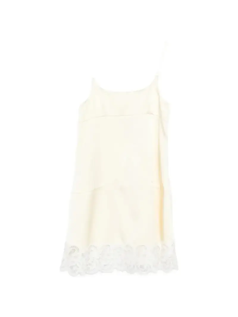 Stella McCartney Mini Dress bianco in raso