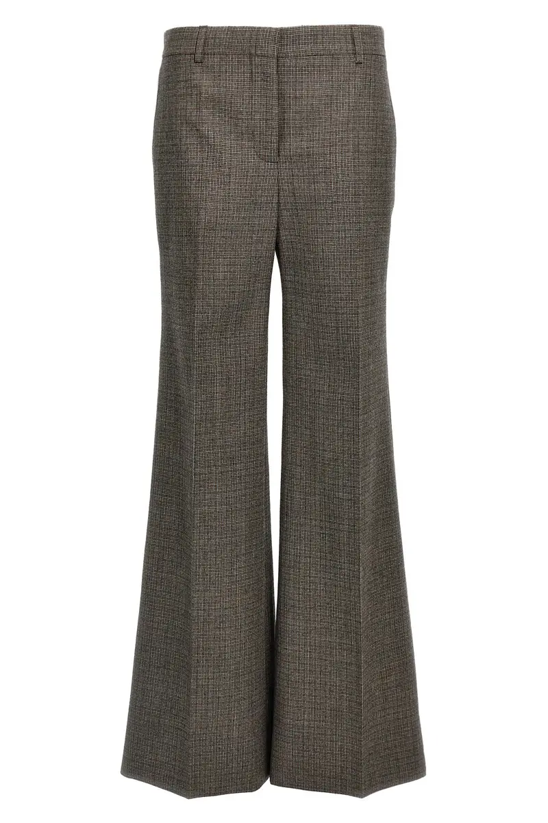 Pantalone Piede De Poule Grigio