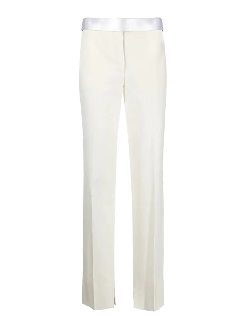 Pantaloni in twill Crema