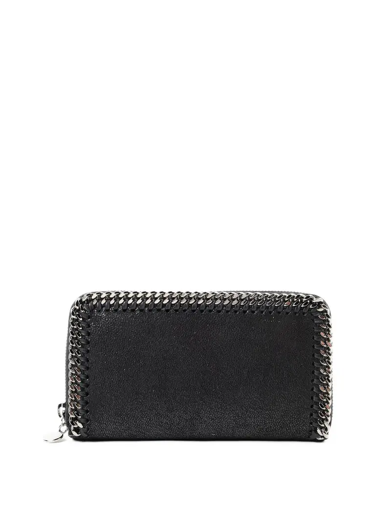 Portafoglio zip around Falabella Nero