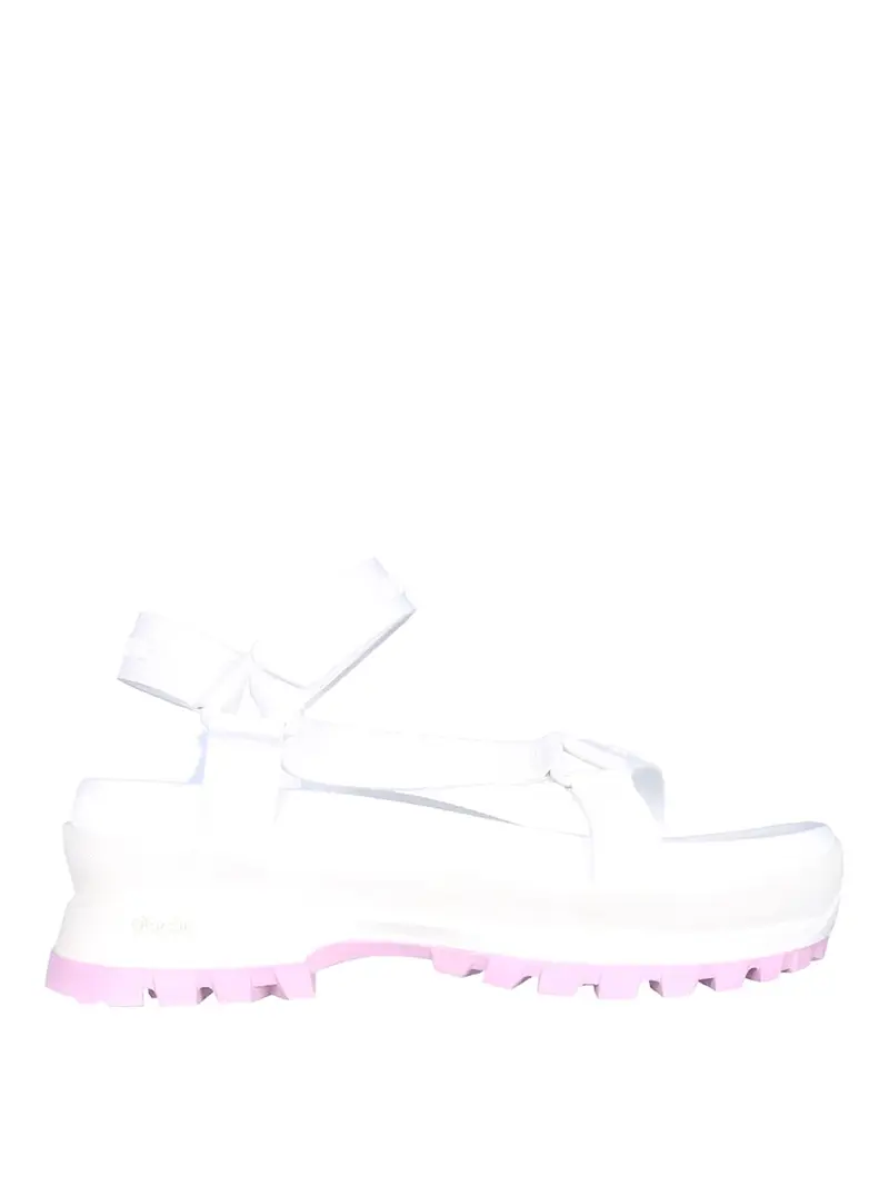 Sandali traccia Bianco