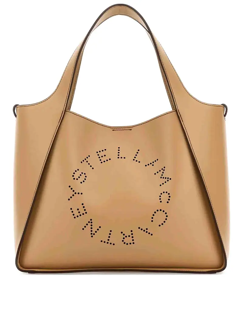Tote bot di Stella Logo Crossbody Cammello