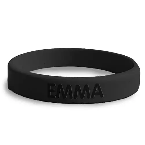 Stellasticker - Braccialetto SOS personalizzabile per bambini con nome e numero di telefono, resistente, impermeabile,