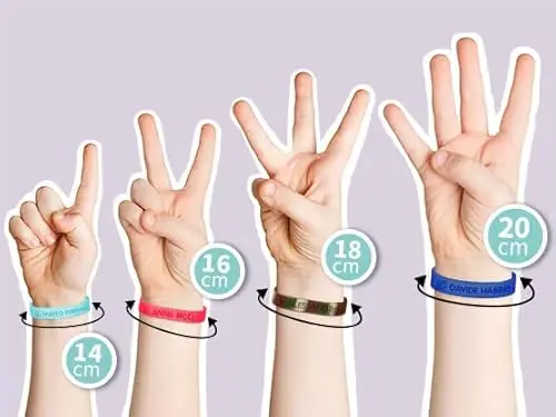 Stellasticker - Braccialetto SOS personalizzabile per bambini con nome e numero di telefono, resistente, impermeabile miniatura 3