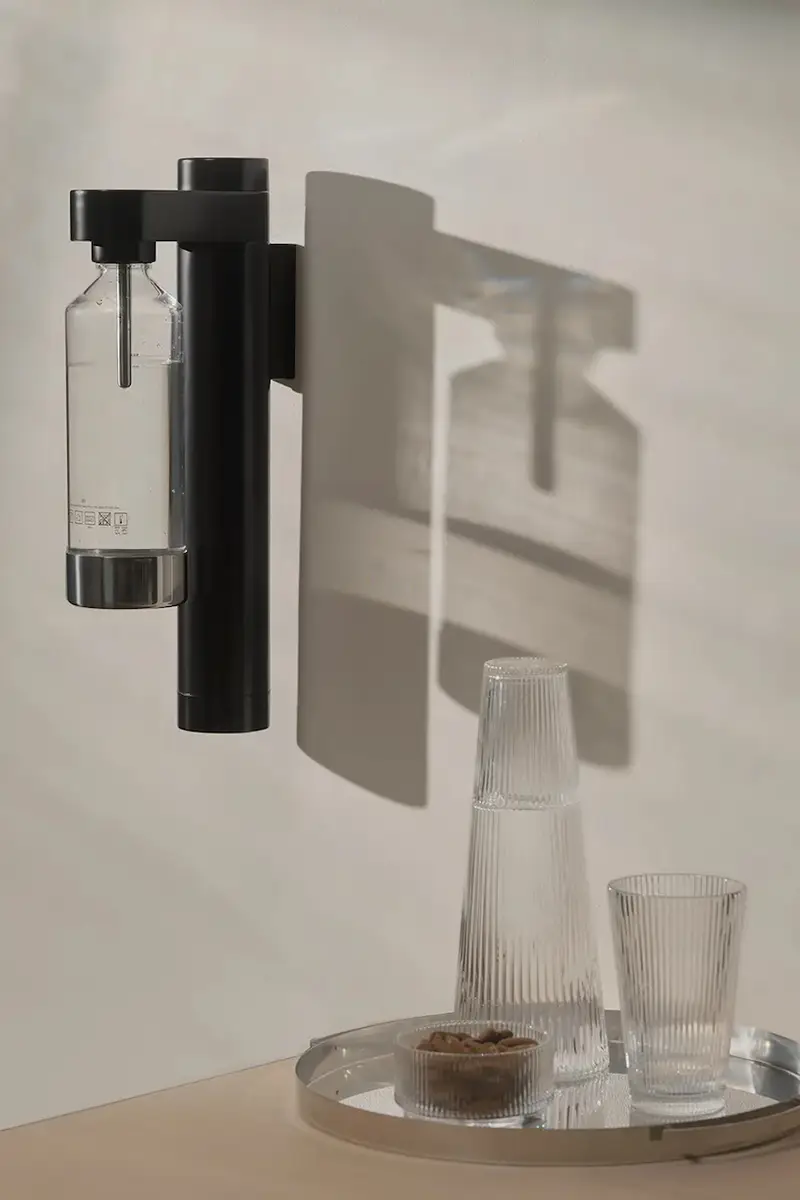 saturazione dell'acqua con attacco a muro Bros colore nero miniatura 2