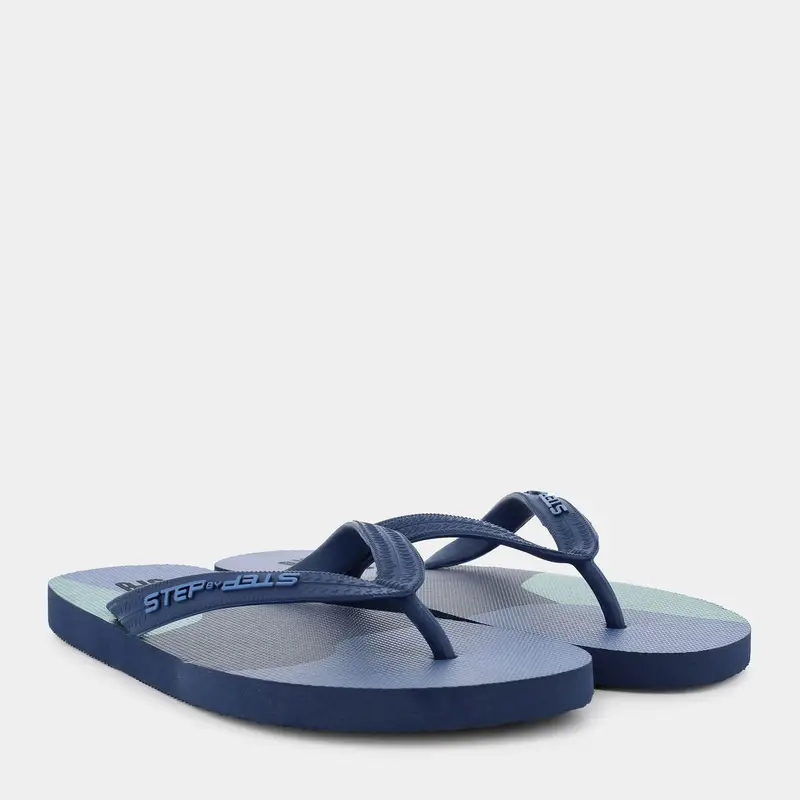 Infradito Step By Step da Uomo, blu miniatura 2