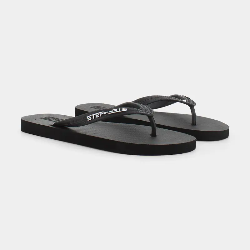 Infradito Step By Step da Uomo, nero miniatura 2