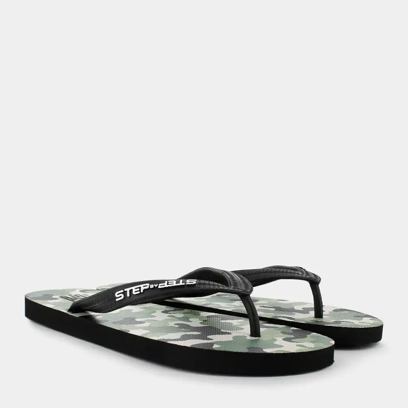 Infradito Step By Step da Uomo, verde miniatura 2