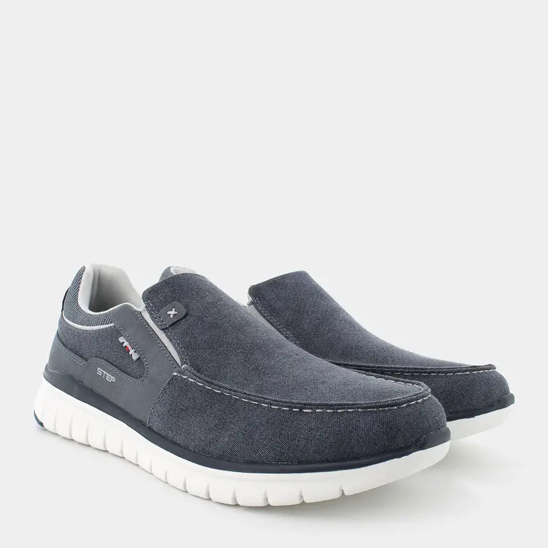 STEP BY STEP Mocassini Uomo Blu 2505135 miniatura 2