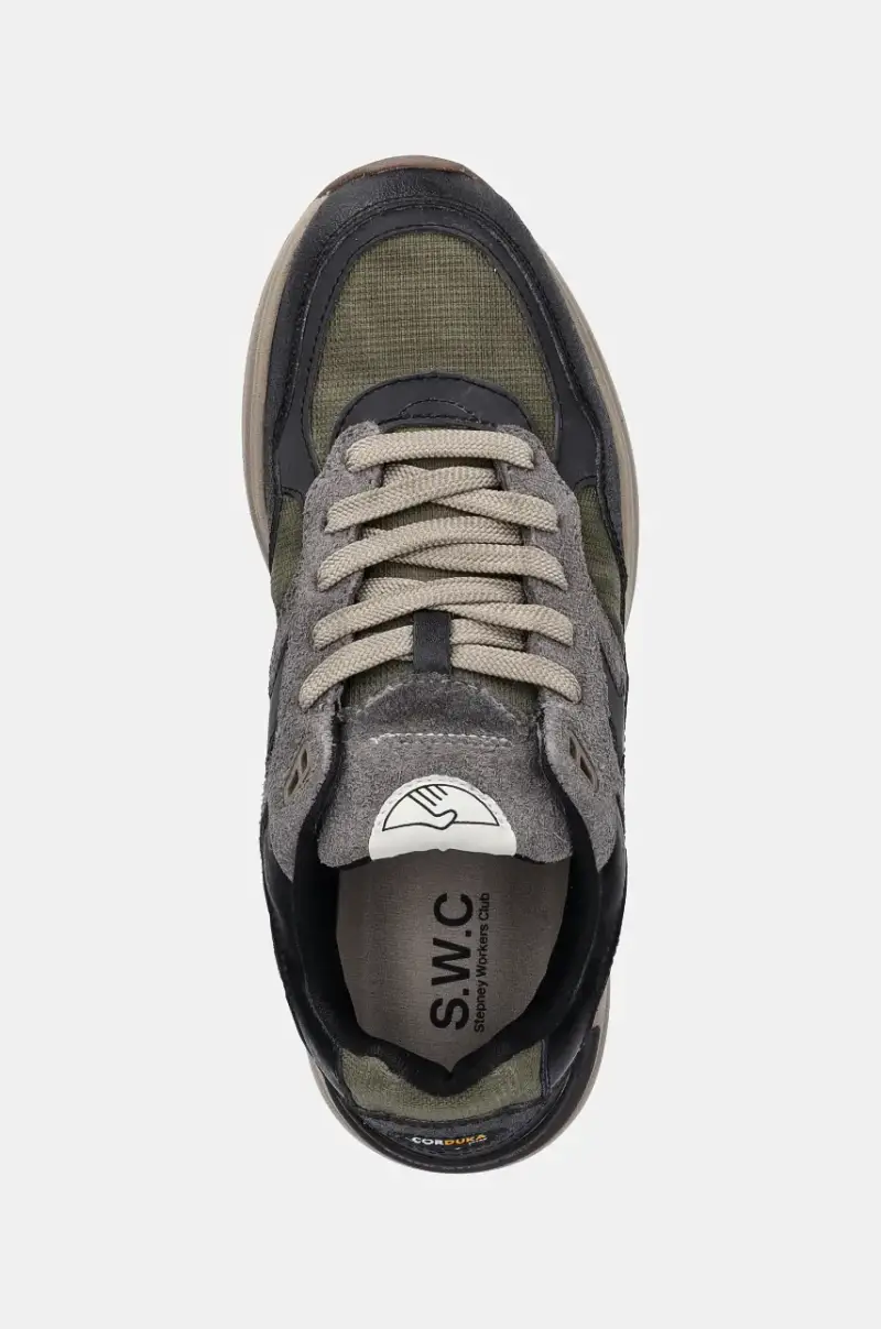 sneakers Amiel S-Strike Geo-Merged colore grigio YP03012 miniatura 4