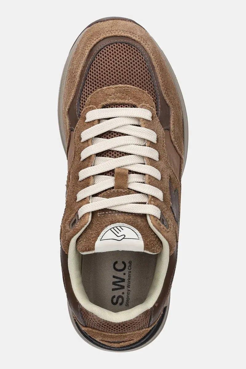 sneakers Amiel S-Strike Geo-Merged Marrone miniatura 4