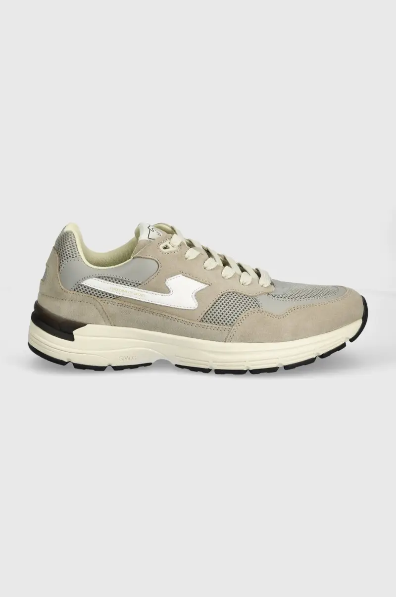 sneakers Amiel S-Strike Suede Mix Grigio miniatura 2