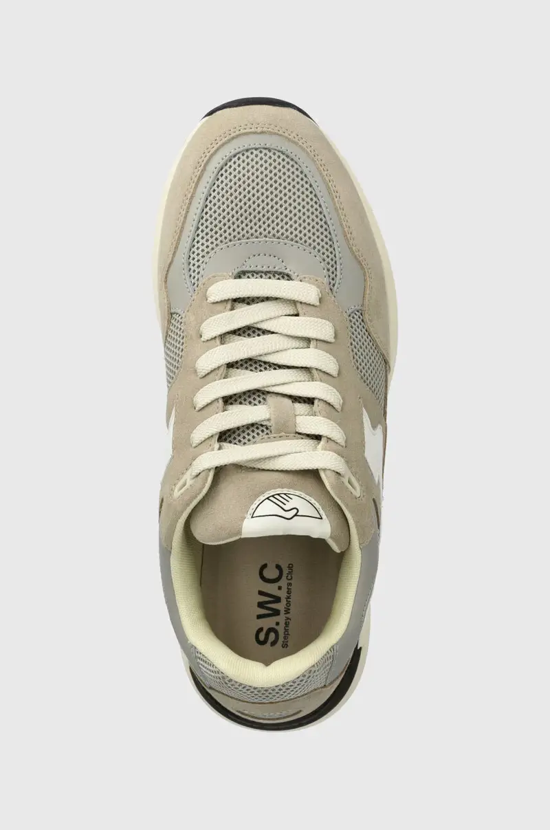 sneakers Amiel S-Strike Suede Mix Grigio miniatura 4