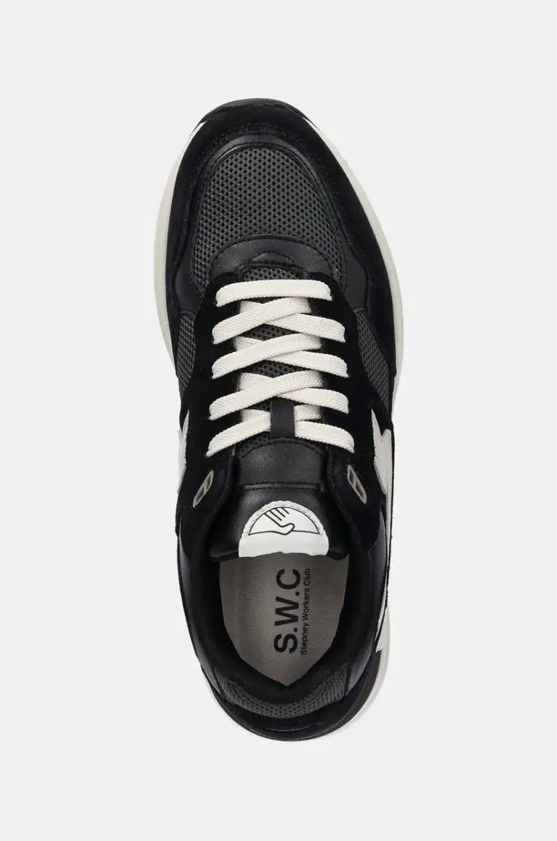 sneakers Amiel S-Strike Suede Mix Nero miniatura 4