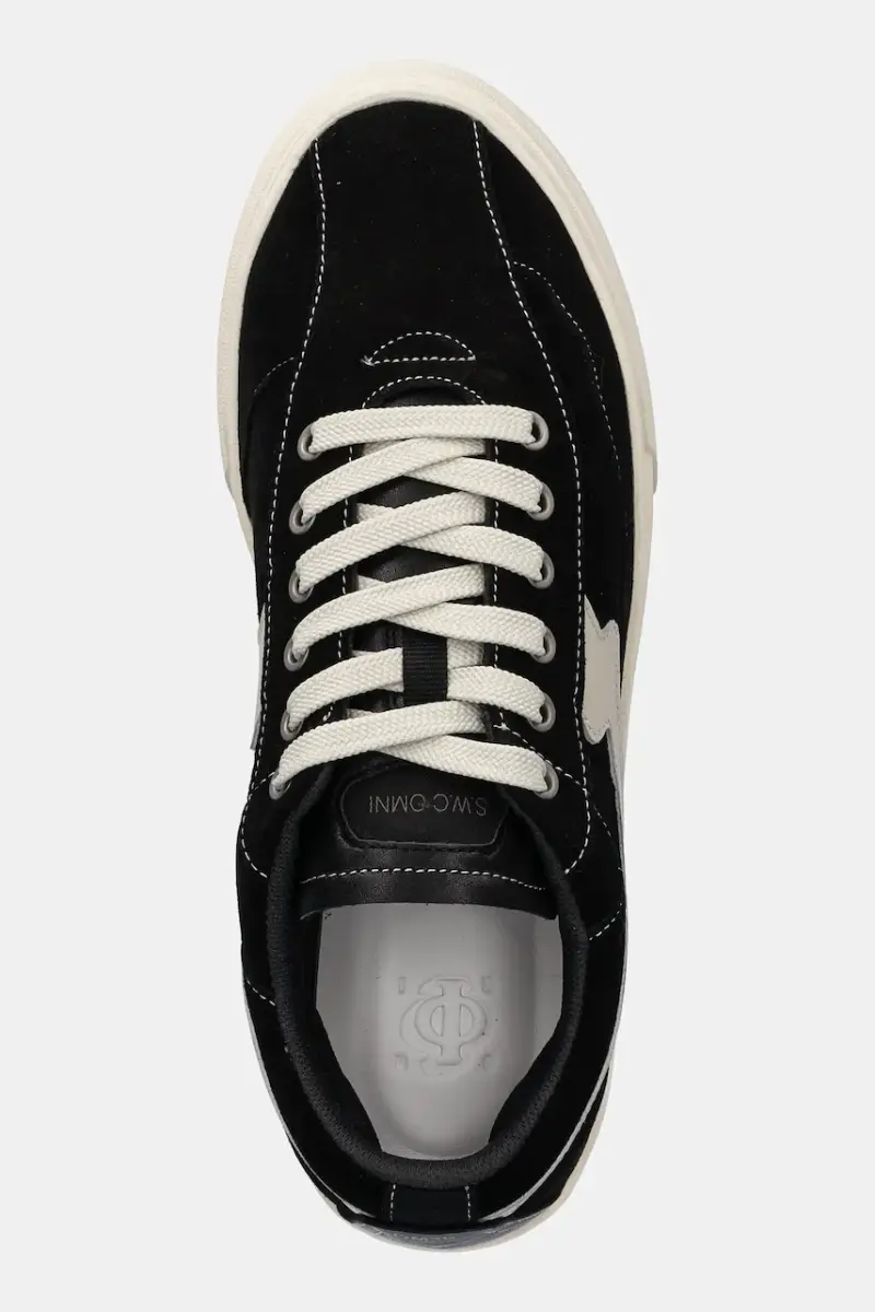 sneakers in camoscio Omni Dellow S-Strike Silk Suede colore nero OM03015 miniatura 4